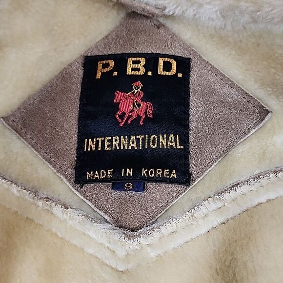 Vintage Cabin Core Leather P.B.D. Coat Shearling Rancher Marlboro - Picture 11 of 16